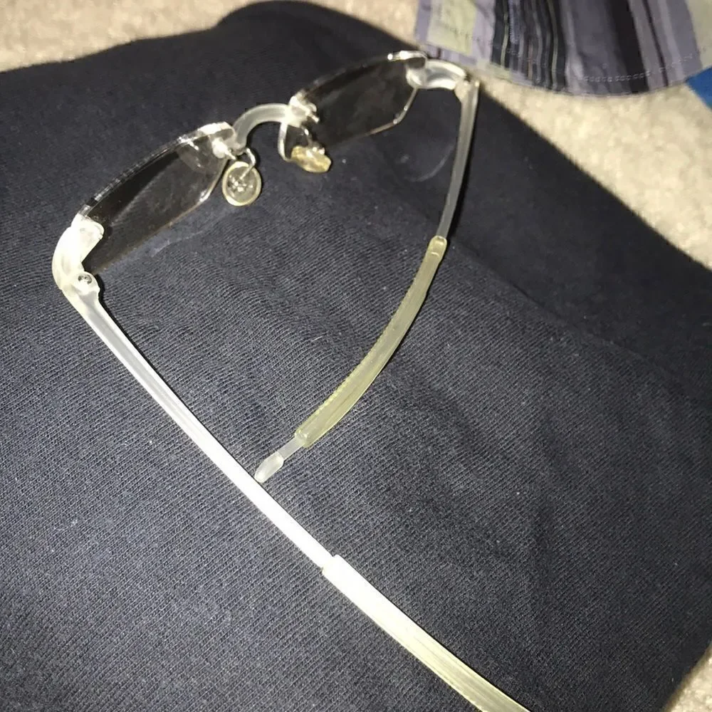 Eyeglass Readers +1.00 Clear Case Rectangle Frame with Case LIKE NEW